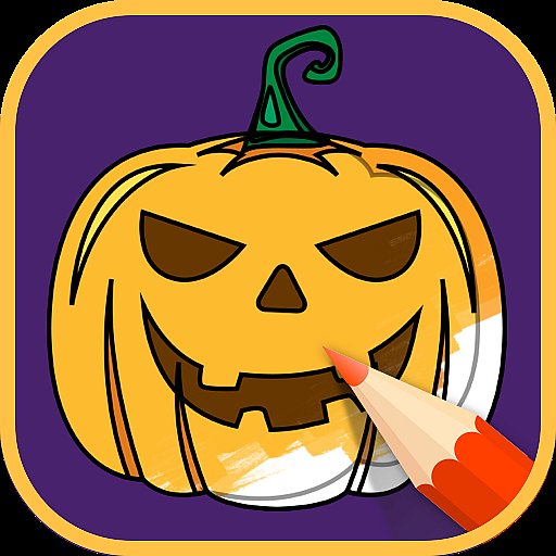 2025 Halloween Coloring Books APK download icon