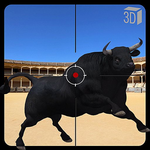 Angry Bull Attack Shooting APK download icon