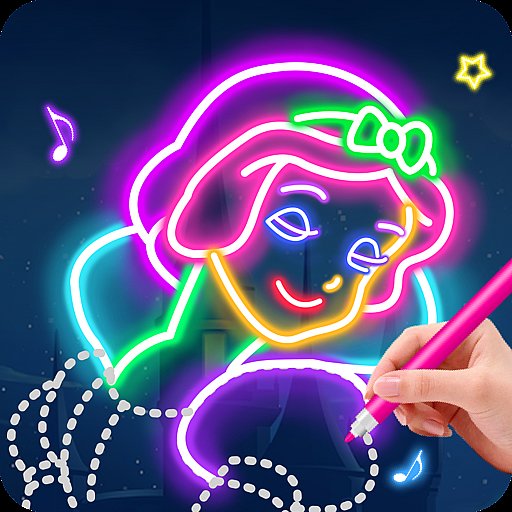 Learn To Draw Glow Princess - APK Download, MOD, Hack Tool, Cheats